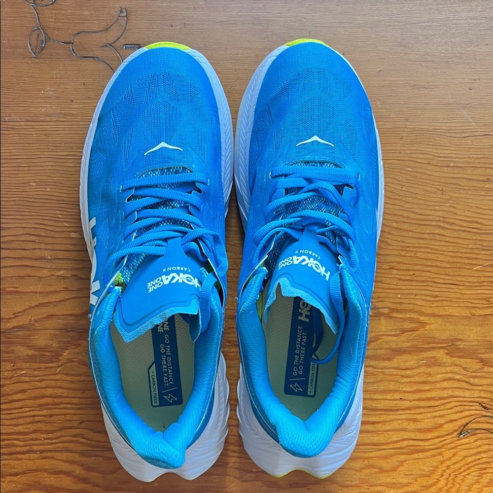 Hoka Teal and White Athletic Shoes - Picture 3 of 7